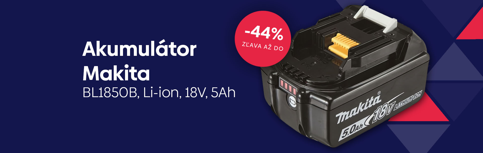Akumulátor Makita Li-ion BL1850B 18V 5Ah